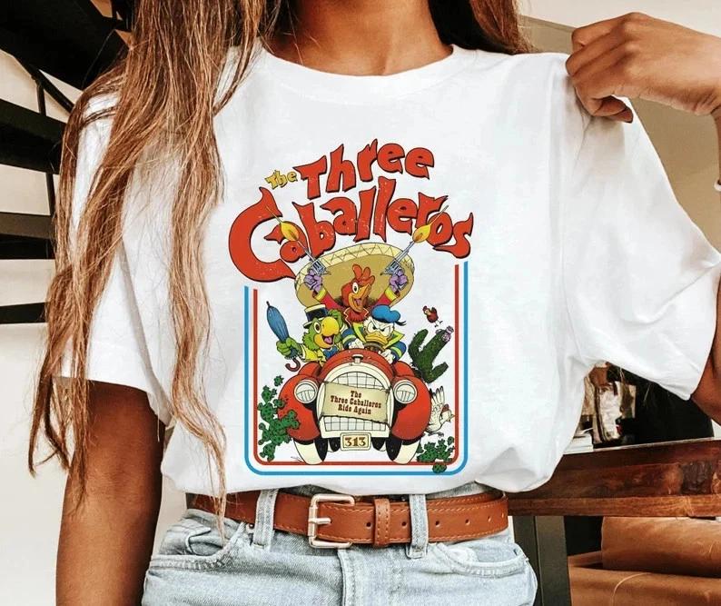 The Three Caballeros Jose Panchito Donald T Shirt Unisex S