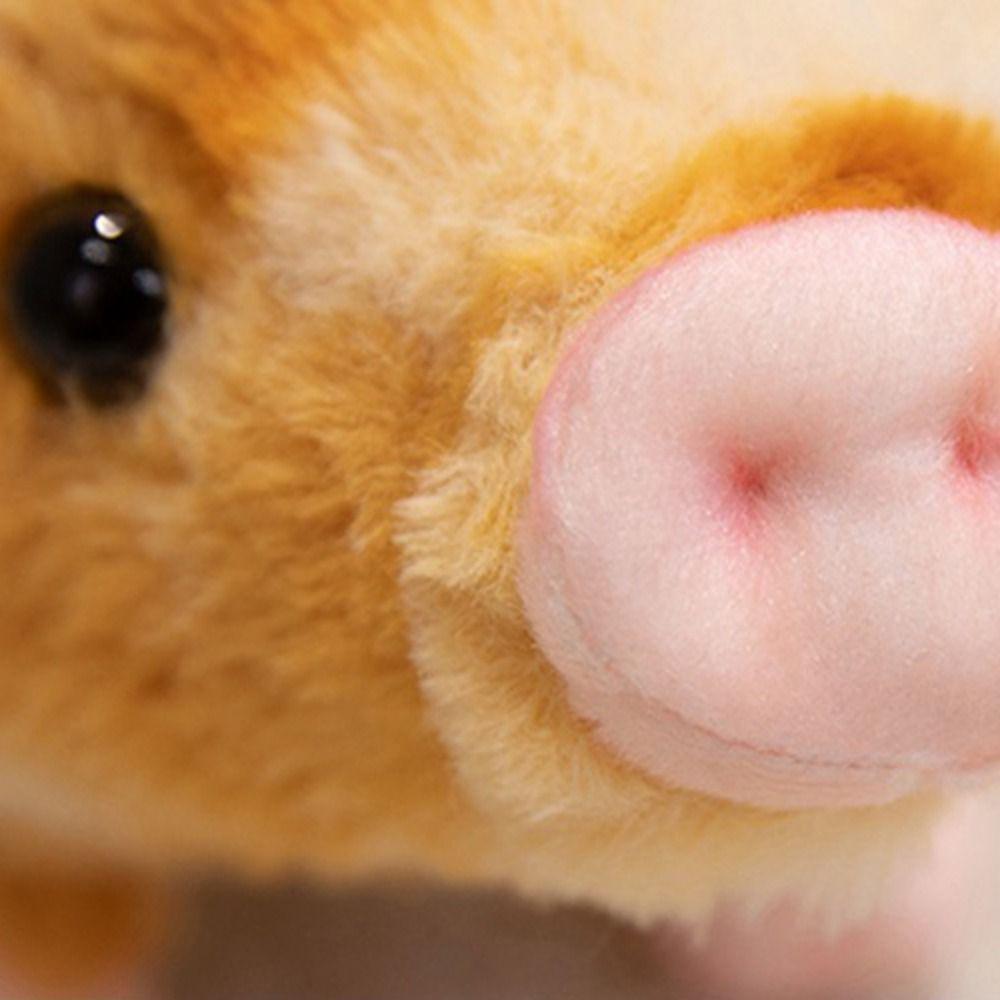Comfortable To Touch Plush Piggy Doll Fluffy Stuffed Animals Plush Kids Birthday Gift