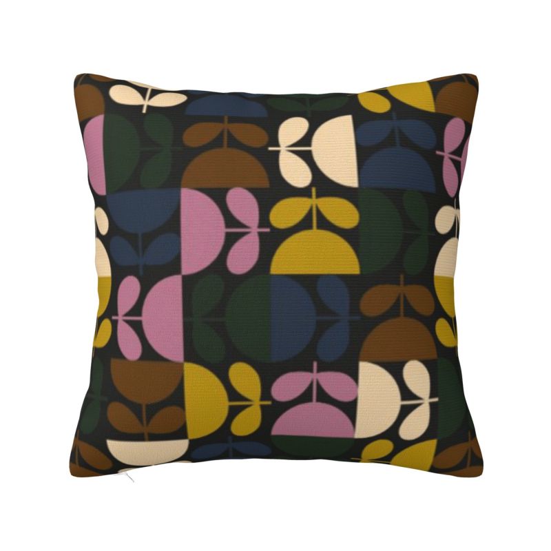 Helenal Unisex Custom Orla Kiely Multi Stem Pillow Case 45X45cm Abstract Scandinavian Floral Cushions Cover Square Pillowcase