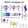 Mermaid Theme Balloon Arch Set for Birthday Party Summer Decoration Graduation and Mother's Day Party Decoration