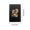 Set di 1 carte da poker placcate in lamina nera di alta qualità, carte da gioco impermeabili, collezione in edizione limitata, regalo creativo magico da poker