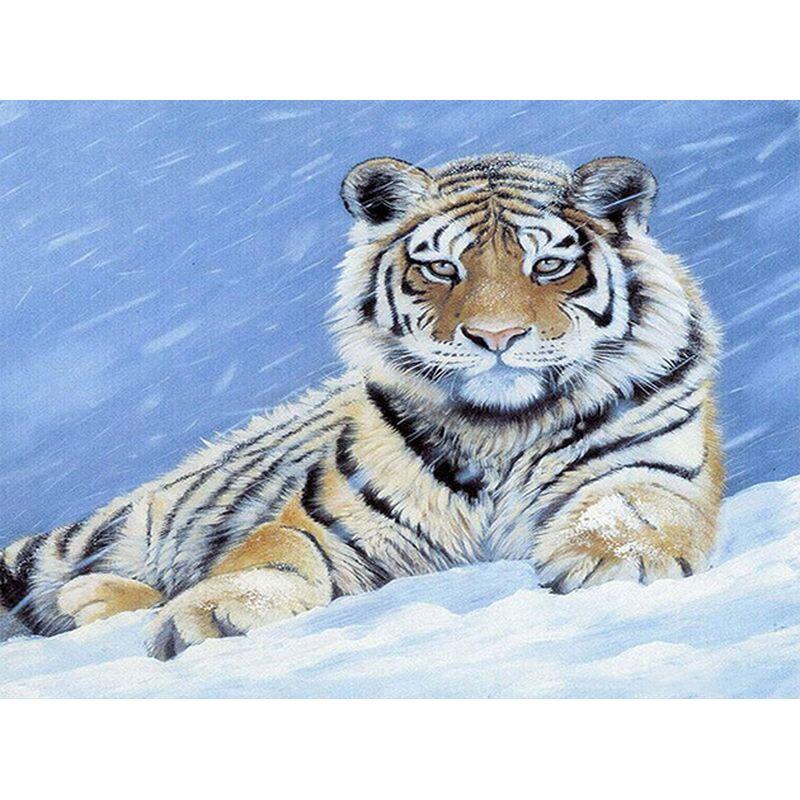 5d DIY Diamond Painting Tiger Animal Full Round Diamond Mosaic For Adults Handicraft Kits Wall Art Home Decoration