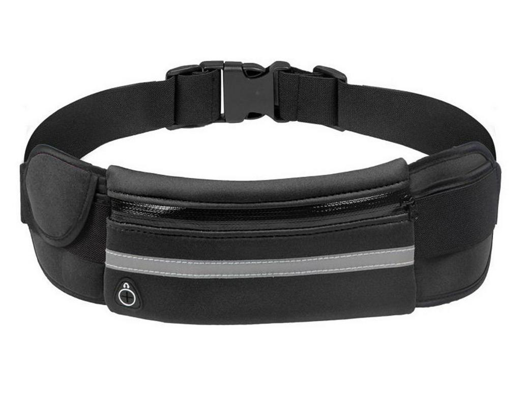 

«Водонепроницаемая поясная сумка с защитой от краж для фитнеса, бега и езды на велосипеде с держателем для бутылки с водой»