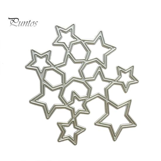

Форма звезды для резки, бумажная карточка, инструмент для изготовления шаблонов, модель, форма для декора серебряный