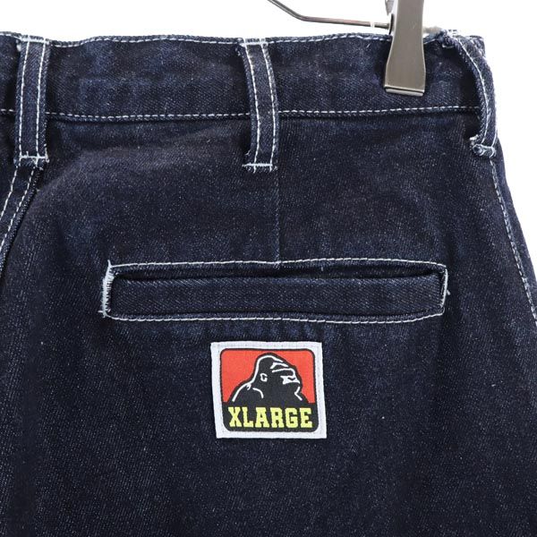 XLARGE Hickory Straight denim pants W30 Navy jeans Men's Used