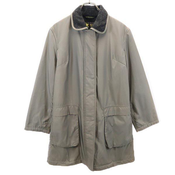HUNTING WORLD made in Italy Stainless collar coat 40 khaki Women Used
