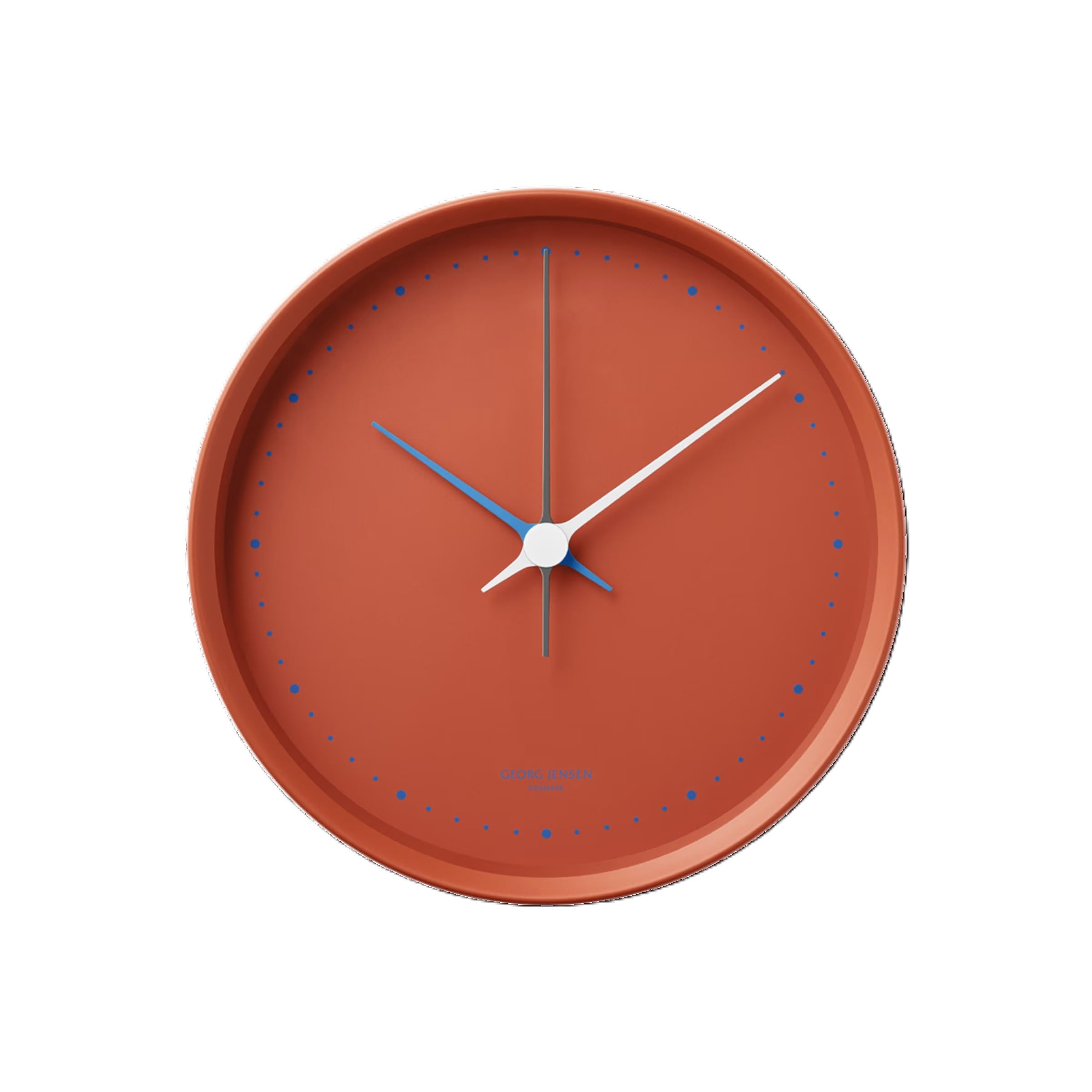 

Georg Jensen Henning Koppel Analog Wall Clock, Red, Diameter 22cm x Depth 6cm, 10020458