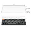Geekria Keyboard Cover Case Compatible Keychron K6 Compact 68 Keys Wireless Mechanical Keyboard Clear Acrylic Cover Protective Cover 65%