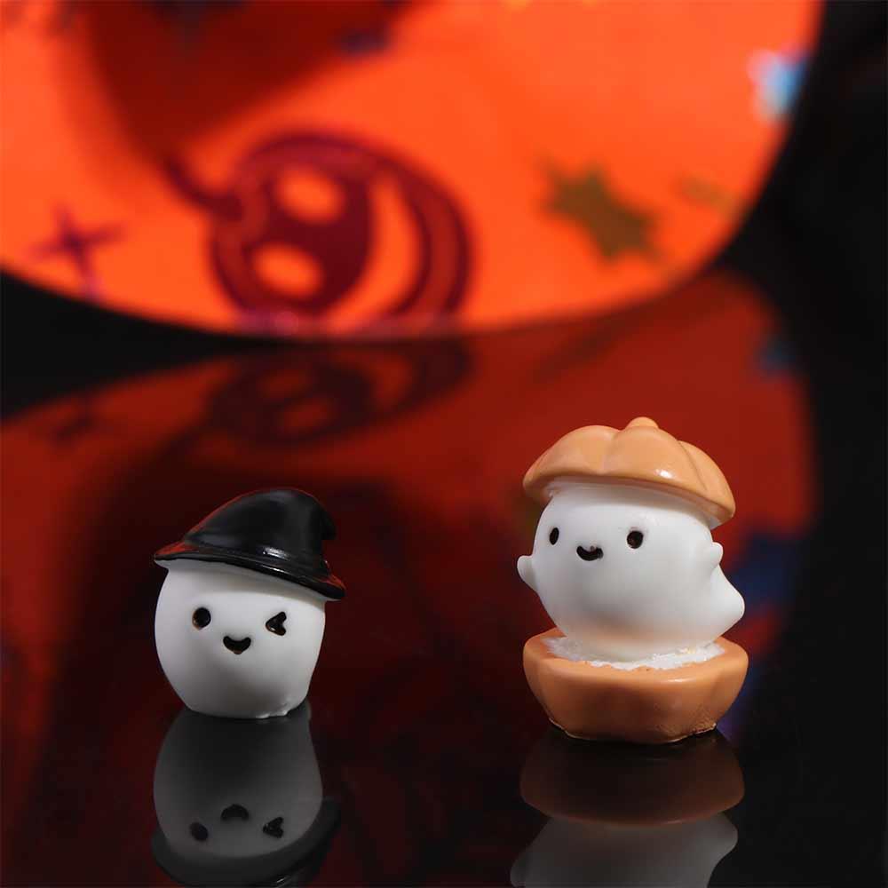Ghost Halloween Decorations Figurine Rabbit Cartoon Rabbit Ghost Micro Ornaments  Desk Decor