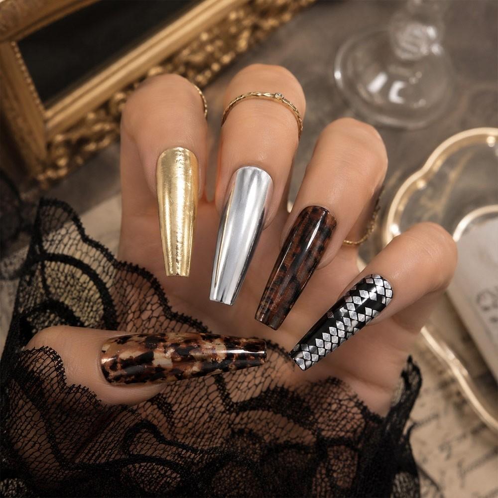 Lace Design Nail Stickers Laser Nail Art Stickers Professional Manicure Decals  Manicure DIY