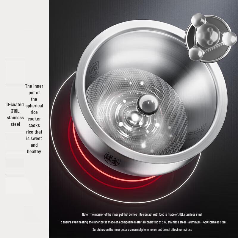 Supor 3L Multi-functional 316L Stainless Steel Rice Cooker (CN Plug)