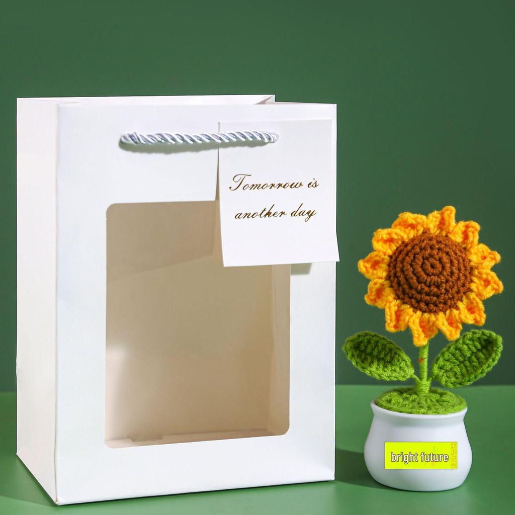 Sunflower Handmade Crochet Bouquet - Teacher's Day or Birthday Gift