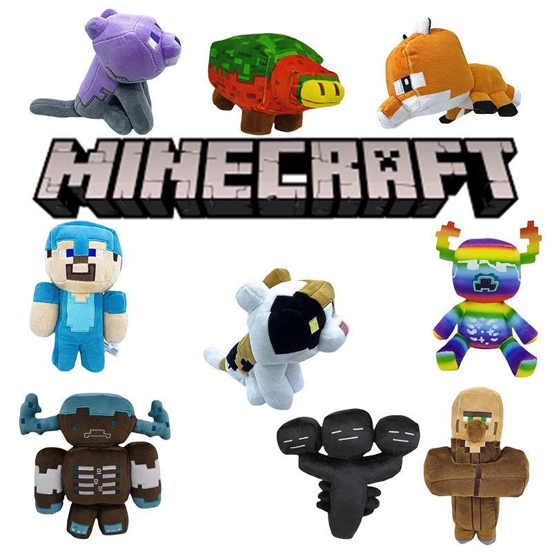 Pluszowa Lalka Minecraft Miękki Pluszowy Zwierzęcy Figurka Krótki Plusz Tkanina 20-23cm Wysokości