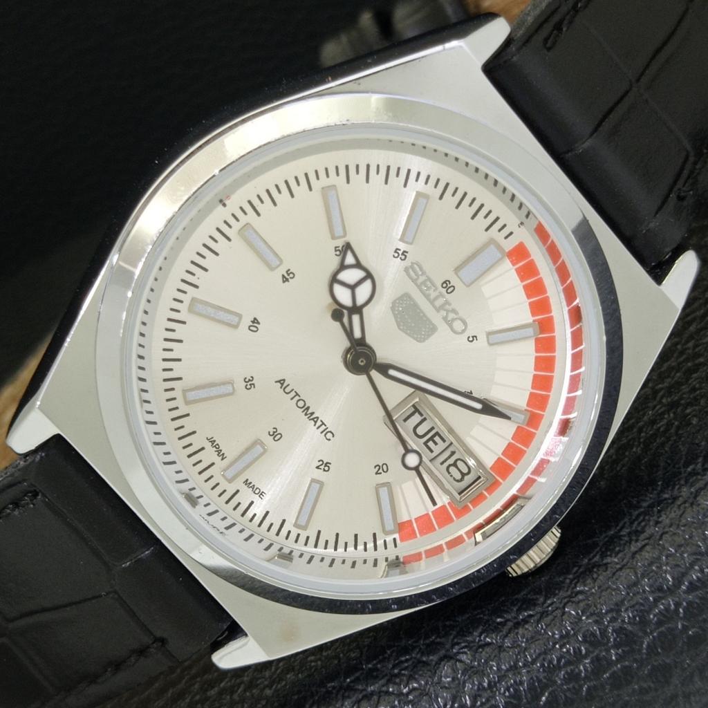 REFURBISHED VINTAGE SEIKO 5 AUTOMATIC 6309A JAPAN MENS SILVER WATCH A440886-9 Sk-a440886-1