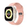 iWatch7 Diamond Buckle Horizontal Stripe S9 Silicone Strap for Apple Watch 8/Ultra