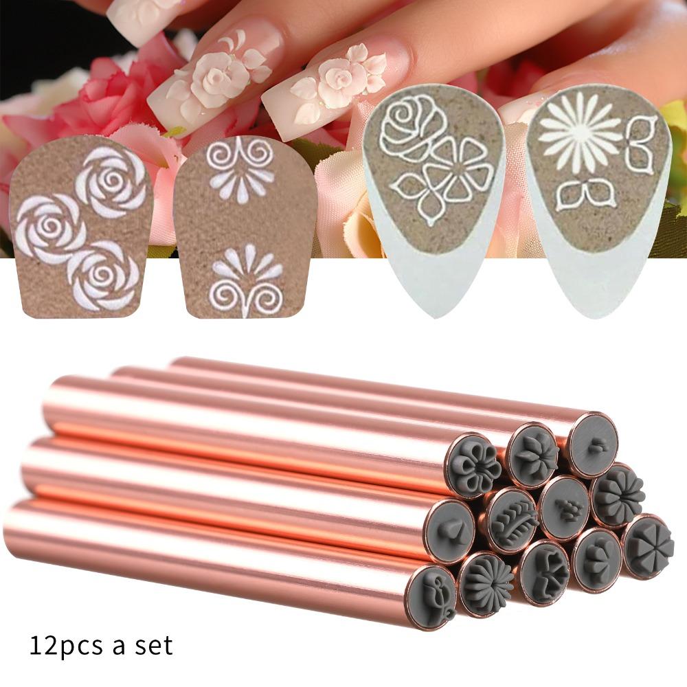 4/610/15PCS Manicure Tools Nail Art Stamp Pen Set Flower Painting Drawing Nail Decoration Tool
