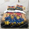 3D Cartoon Fireman Sam Toys Duvet Cover Set Comfortable and Warm Bedding Set for Decorating Your Bedroom and Enhancing Home Life