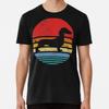 Dachshund Retro Sunset Dog Daschund Premium  S To 5XL Made In the AU/USA T-Shirt