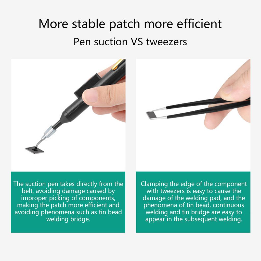 Vacuum Pen with Suctions Pad Desoldering Suctions Pen Solders Extractions Removal Tool for IC Surfaces Mounted Devices Chip