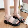 Women Slippers Girls Wedges Flip Flops Sandals Heels Outdoor non-slip Ladies Slides Beach Shoes Casual Breathable sandals