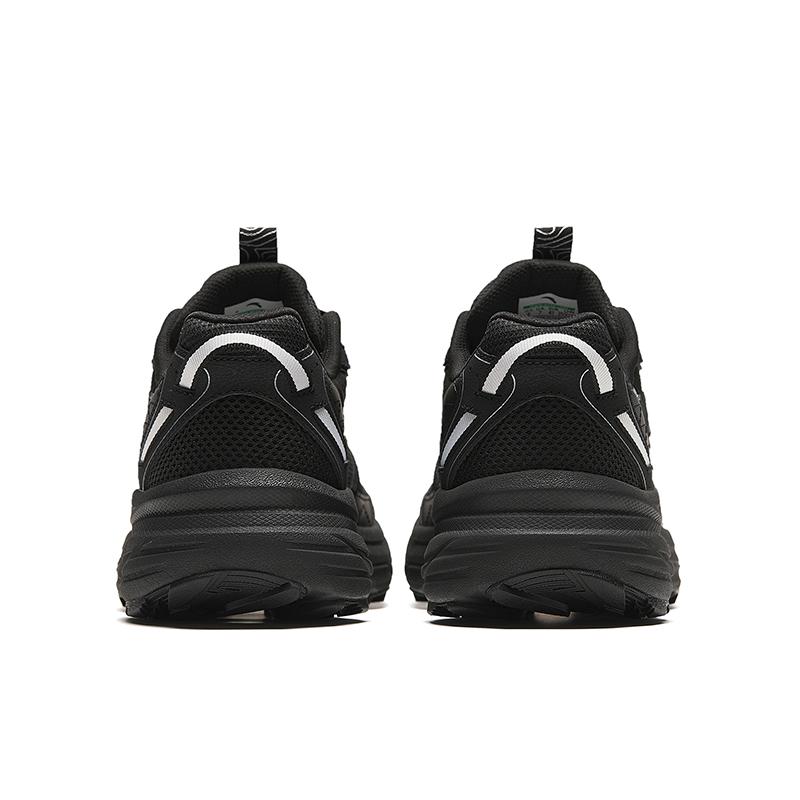 New Anta Cushioned Slip-Resistant Abrasion-Resistant Low-Top Running Shoes Men's Black Silver 912415596-2