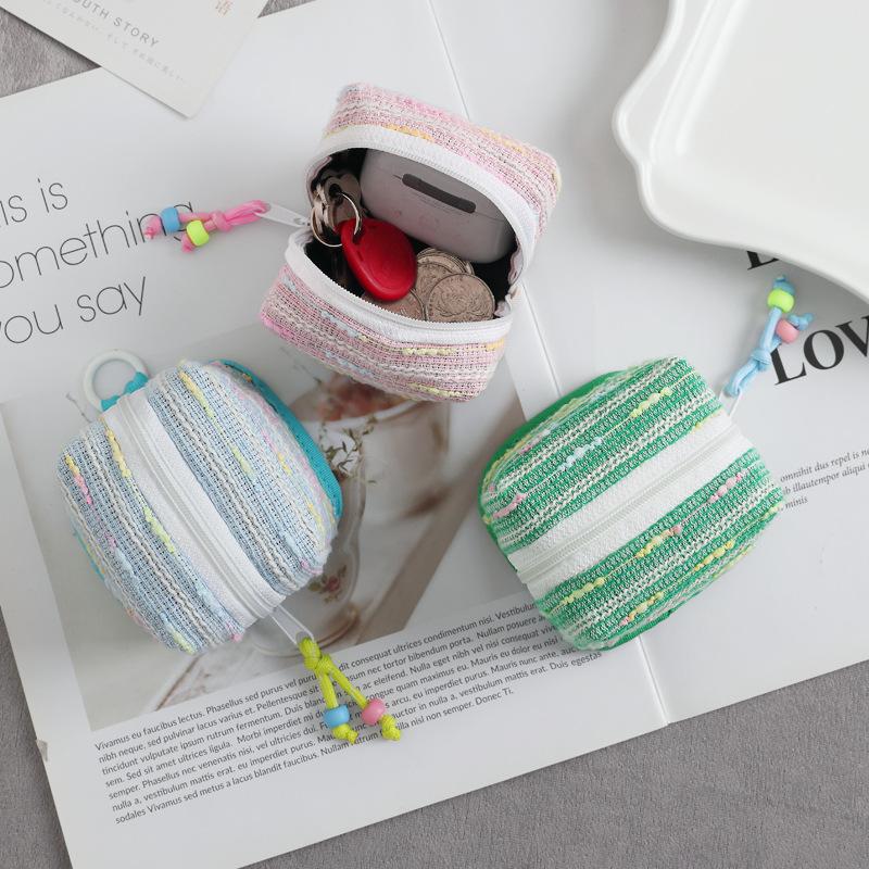 Cute Mini Earbud Carrying Case Waterproof Dustproof Storage Bag for Coins Keys Jewelry Travel Commute