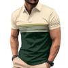 Men's Summer New Short-sleeved Polo Shirt 3D Digital Printing Lapel Casual Outdoor Polo Shirt