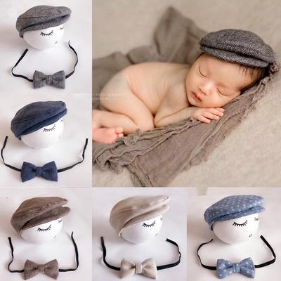 Cappellino Carino con Visiera Cappellino per Neonato Cappellino a Berretto Papillon Accessorio per Foto Fotografia Bambini Ragazzi Ragazze Cappellini Orsetto