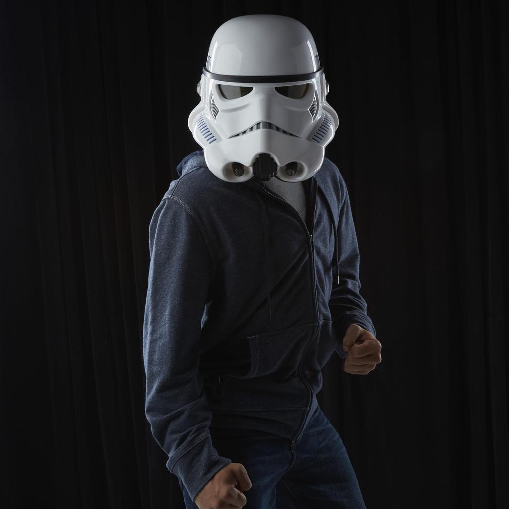 Star Wars Black Series Imperial Stormtrooper Premium Electronic Helmet Rogue One Story Adult Item Role-Playing (Ages 14+)