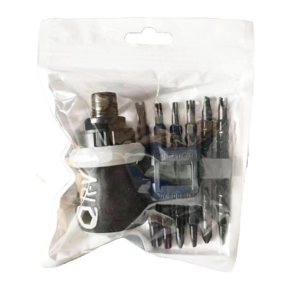 13-in-1 Insulated Non-Slip Dual-Use Phillips & Slotted Ratchet Screwdriver Set