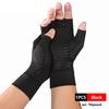 1Pair Copper Compression Arthritis Gloves Fingerless for Carpal Tunnel RSI Rheumatoid Tendonitis Hand Pain Computer Typing