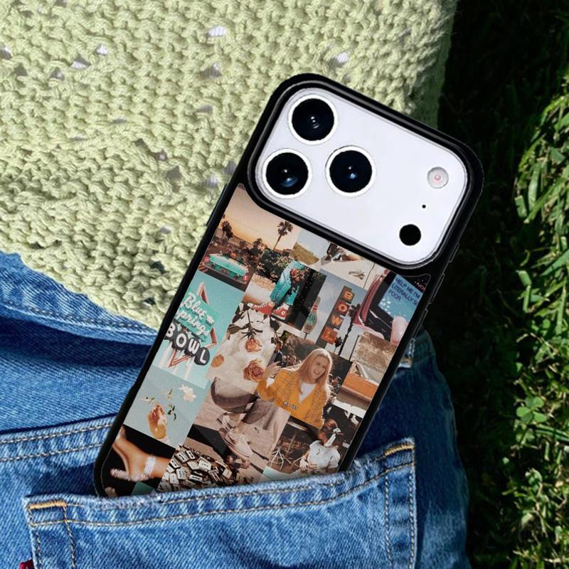 Vintage Aesthetic Soft Phone Case For iPhone 17 AIR 16 Pro Max 15 14 Pro 11 12 13 Shockproof Silicone Cover
