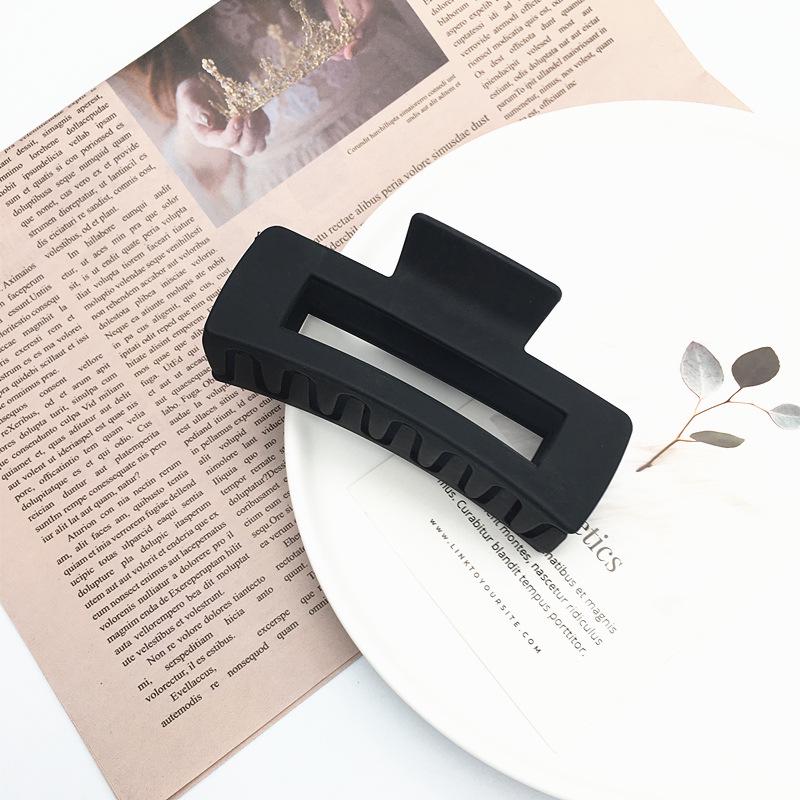 Matte Square Retro Acrylic Hair Claw Clip for Women