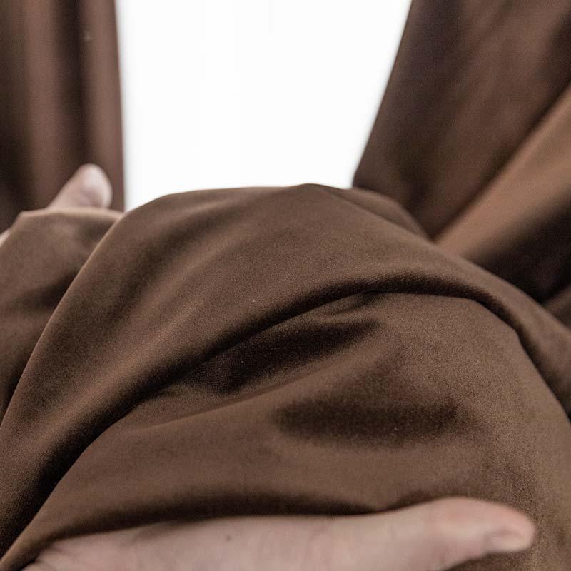 Cashmere Mink Thermal Curtains Hotel Engineering Blackout Fireproof Curtains Living Room Curtains