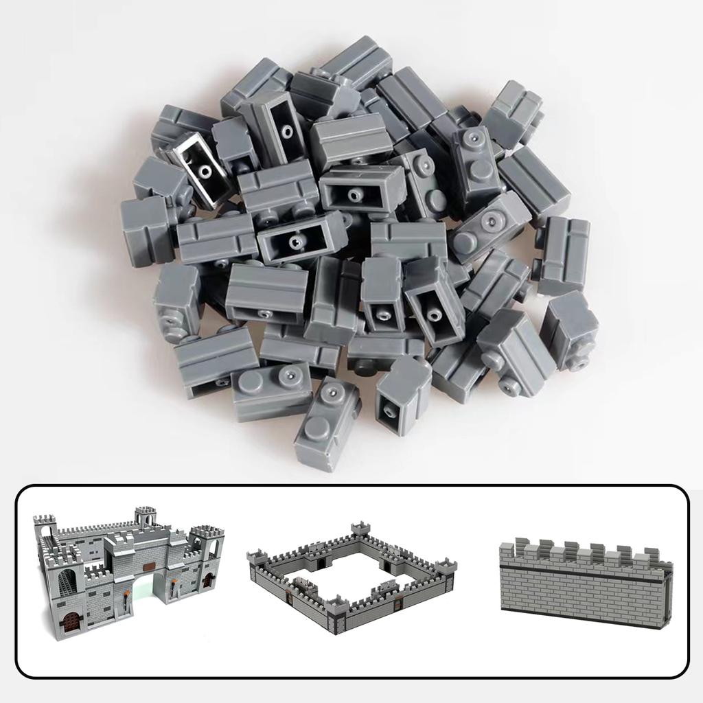 Bausteine Klassische Teile 1x2 Mauerwerksprofil Ziegelmauer und Stücke 250~1250 Stück Kompatibel mit allen großen Marken Spielzeug Geschenke