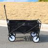 Jiaxin Braked Four-Wheel Trailer: Ideal for Camping, Stalls, Handcart, Campsite, Express Delivery, Outdoor Use.