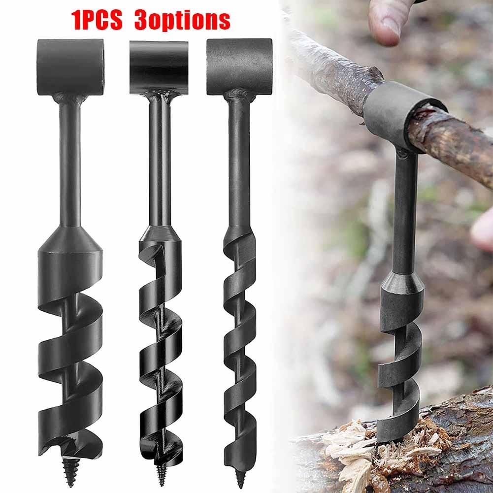 Outdoor Survival Tool Wood Drill Manual Hand Auger Wrench for Bushcraft Settlers