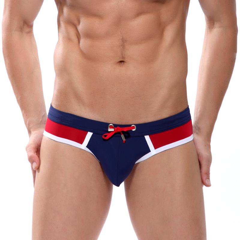 Men's Quick-Drying Drawstring Beach Swim Trunks
