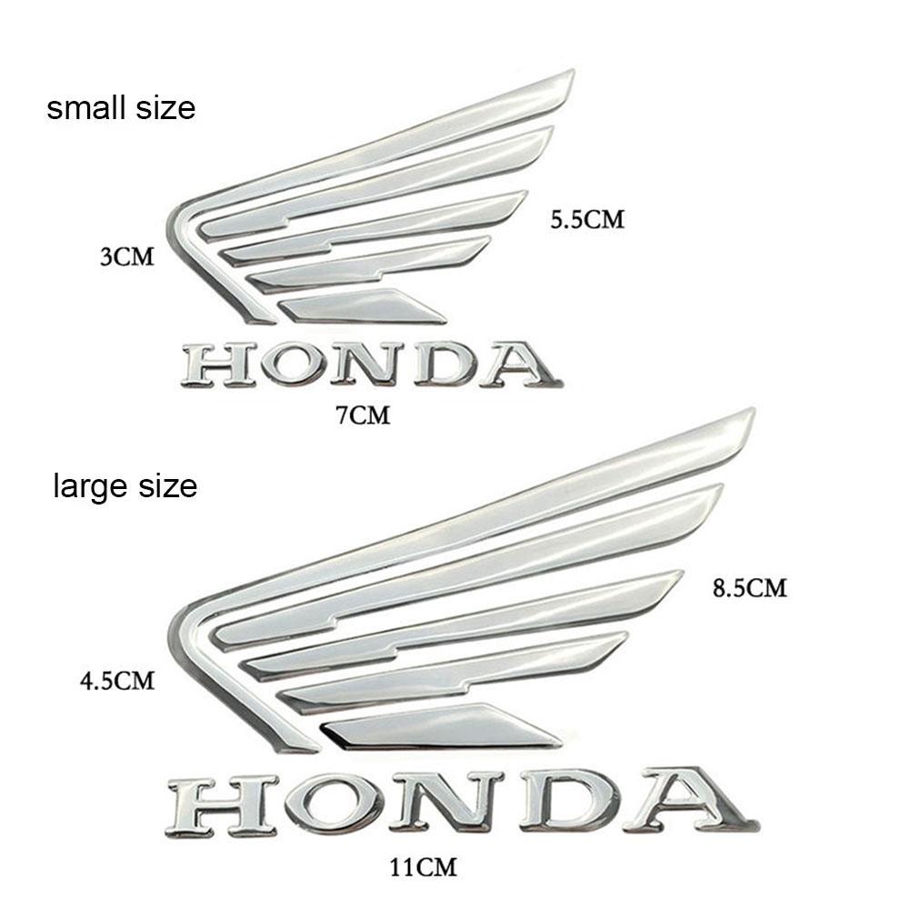 xwbfn6 3D Soft Glue Motorcycle Stickers Wing Logo Tank Decals for Honda CBR600 Rr CBR650r CBRr600F CB650f CB1000r CB650 R CB650r Pcx