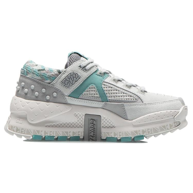 Li Ning CF Peace Cushioning Rebound Low top Casual Shoes Women's Snow Gray AGLR168-3