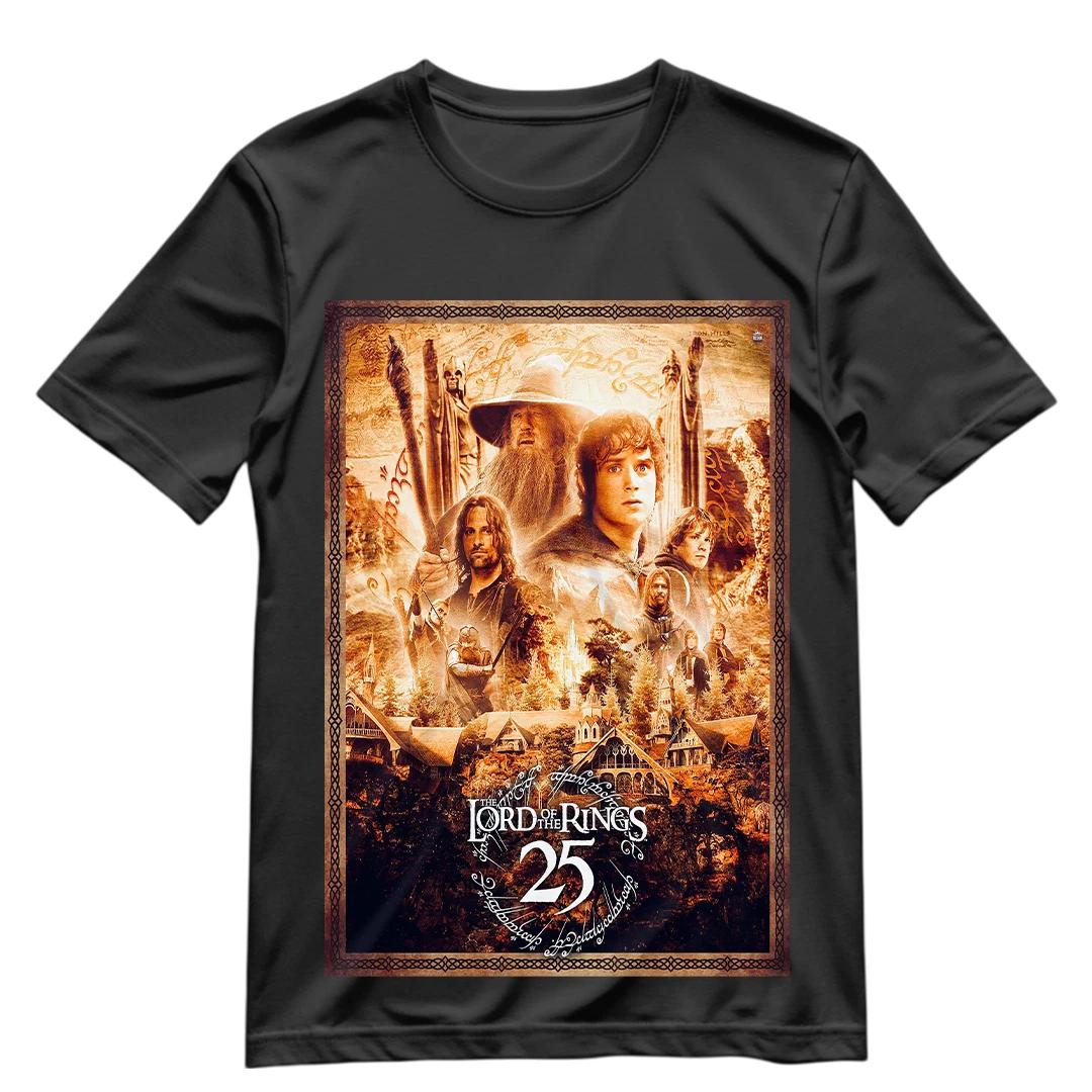 The Lord Of The Rings T Shirt TLOR 25th Anniversary Graphic Tee S-XXXL LOTR Fan 4XL