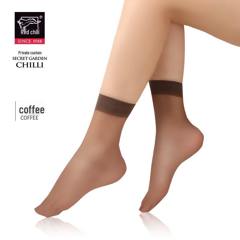 

Красные бархатные прозрачные короткие носки