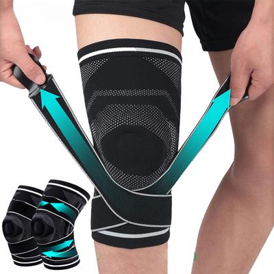 1/2 Pezzi Ginocchiere Sportive Protezione Ginocchio Elastiche a Pressione Supporto Ginocchiera Sportiva Attrezzatura Fitness Pallacanestro Pallavolo Tutore