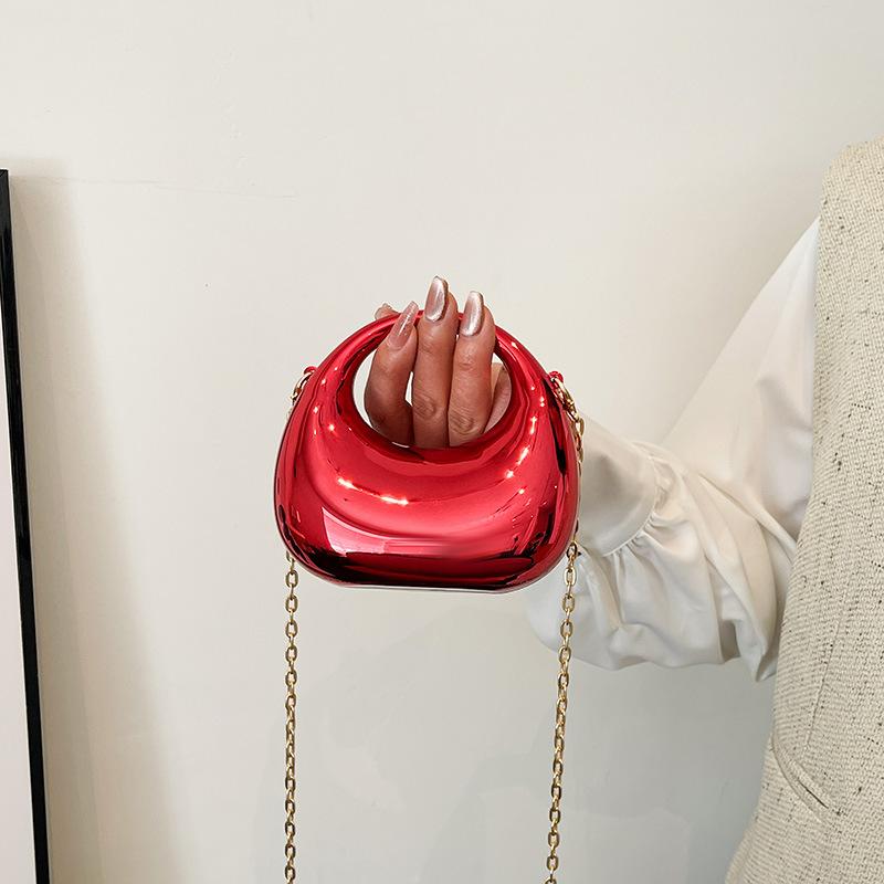 Acrylic dumpling bag women's bag 2025 new European and American fashion niche chain shoulder bag mini messenger box bag