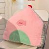 Cartoon House Geometric Plush Toy With Embroidery Sofa Cushion Decor Doll Gift