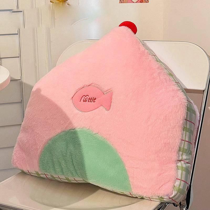 Cartoon House Geometric Plush Toy With Embroidery Sofa Cushion Decor Doll Gift