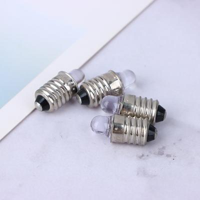 2ks E10 LED žárovka stejnosměrné svítilny 3V 6V přístrojová žárovka kontrolka náhradní žárovka žárovky na kolo žárovka teplá bílá