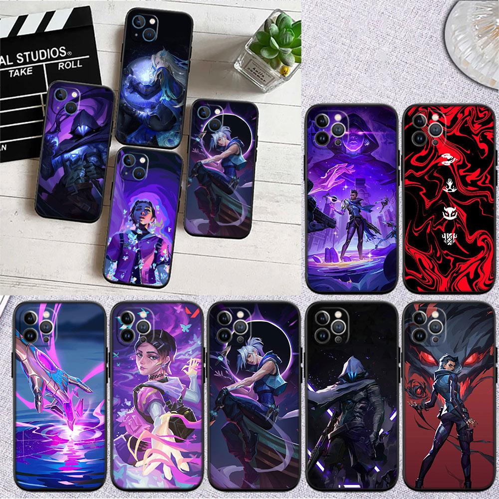 LO92 V-VALORANT Soft Shell Phone Case for Redmi Note 10 11 12 Pro Max 10S 10C 10T 11A 11S 12S 12C