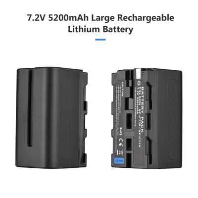 NP-F750/ NP-F770 Camera Battery and Charger Kit 1PC 7.2V 5200mAh Large Rechargeable Battery with