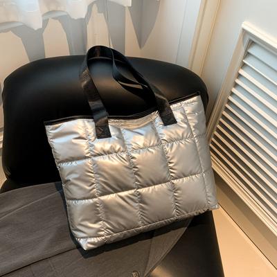 Popular and Fashionable Large-capacity Cotton Clothes, Tote Bags, Women's Bags, Winter Casual Versatile Underarm Shoulder Bags